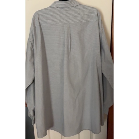 Tommy Hilfiger Big‎ Mens Button Down Shirt Gray Plaid Check Long Sleeve 19 34/35 - Picture 3 of 13